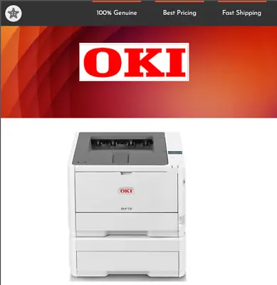 OKI B412dnw Wireless Desktop Mono Laser Printer • $370