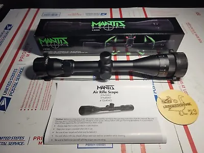NEW Mantis 3-9x40 AO Scope Mil-Dot Reticle 1/4 MOA 1  Tube Black Aluminum Rifle • $79.99