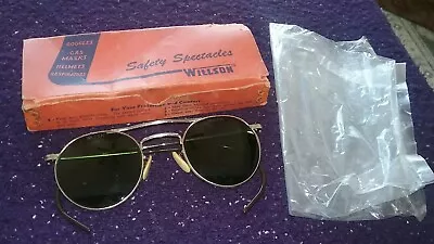$115 • Buy Vintage WILLSON 1950's Aviator Style Safety Sunglasses Excellent Condition