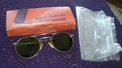 $115 • Buy Vintage WILLSON 1950's Aviator Style Safety Sunglasses Excellent Condition