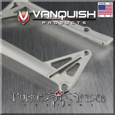Vanquish VPS06781 Poison Spyder JK LED Light Bar Mount Silver SCX Jeep JK • $32.99