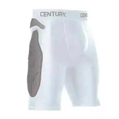 Century Padded Compression Shorts White Youth Medium New • $15.99