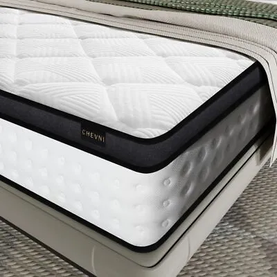 12  Twin Full Queen King Size Mattress Hybrid Memory Foam Spring Bed In A Box • $242.78