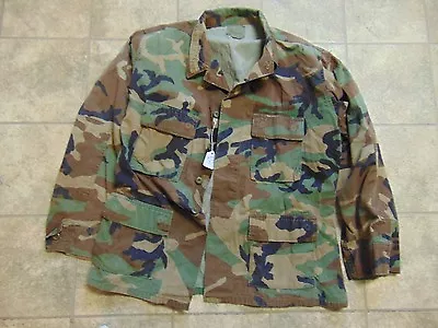 Usgi Issue Military Bdu Top Jacket Old Style Battle Dress Uniform Large Regular • $9.99