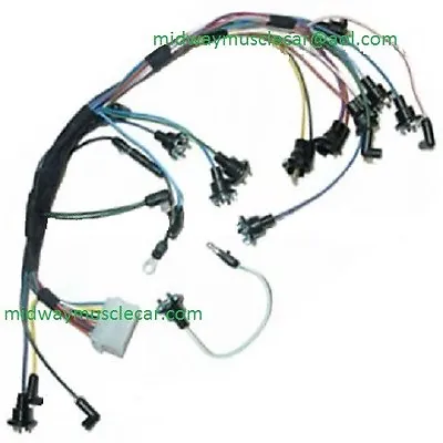 $126 • Buy DASH INSTRUMENT CLUSTER Feed Wiring Harness 67 Ford Mustang With Tach