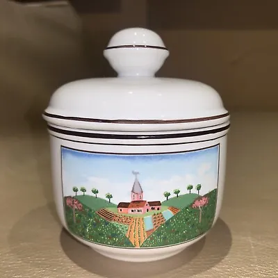 Villeroy & Boch Design Naif Sugar Bowl With Cover/lid Mint Signed #6800 • $38
