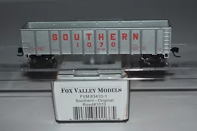 N Scale Fox Valley Models Southern Silver Sided Woodchip Gondola 1070 C36855 • $24.99