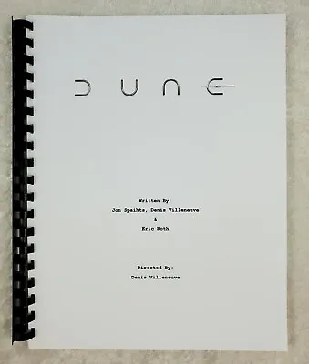 DUNE Movie Script Reprint Full Screenplay Full Script 2021 Jason Momoa  • $21.99