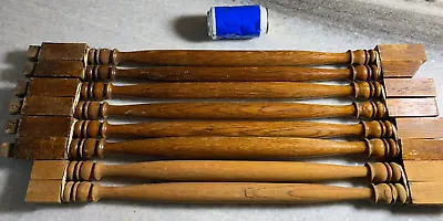 8: Antique Victorian Wood Wooden Spindles Rods Railing  OAK Balusters  Balisters • $73.95