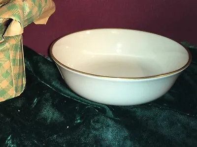 Lenox Mansfield All Purpose Bowl NEW With Tags USA Ivory Color Gold Rim • $24.95