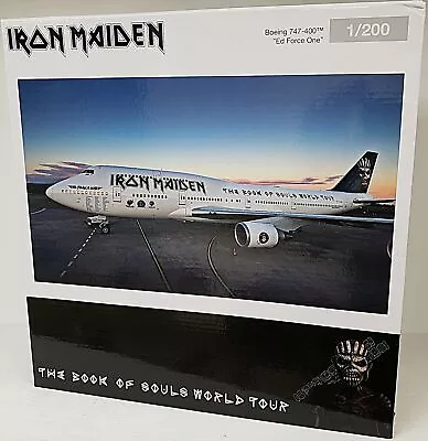HERPA NEW 1/200 Scale Iron Maiden Boeing 747-400 Ed Force One Book Of Souls Tour • $303.99