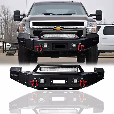 Vijay For 2007-2010 Chevy Silverado 2500/3500 Front Bumper W/Winch Plate&Lights • $769.99