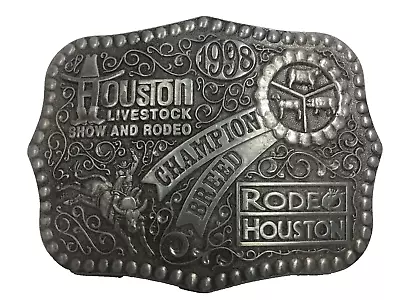 Houston Livestock Show & Rodeo Champion Breed Cowboy Belt Buckle Limited Edition • $165