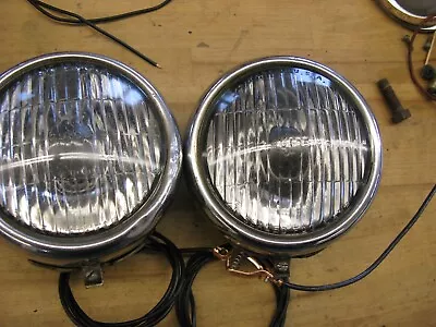 2 Vintage 4 5/8  Guide 6 Volt Fog  Lights • $200