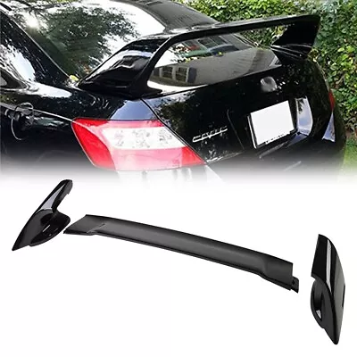 Fits 06-11 Honda Civic 2DR Coupe Glossy Black Mugen Style RR Trunk Wing Spoiler • $79.19