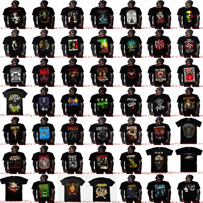 $11.69 • Buy The Best Collection Of Classic Rock #2 Black T Shirts Punk Rock Men's Sizes