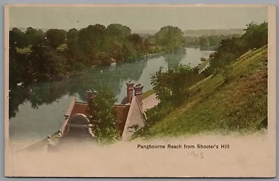 Pangbourne Reach From Shooter's Hill Berkshire England Postcard Postmark 1903 • £6