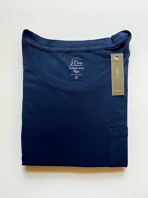 J Crew Womens Pocket T-Shirt (NWT) Navy Blue Garment Dyed UP TO 68% OFF MSRP • $15.99