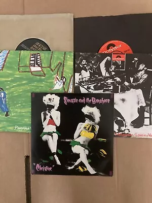 SIOUXSIE AND THE BANSHEES RECORD COLLECTION JOB LOT OF 5 X 7  SINGLES CHRISTINE • £6.99