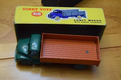 Dinky 418 Comet Wagon With Hinged Tailboard.  Very Good Original  In Good Box. • $75