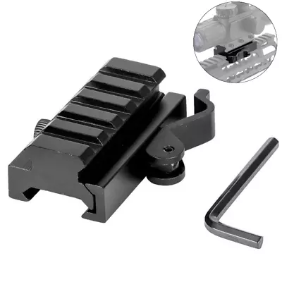 5 Slots Picatinny/Weaver Rail Base QD Quick Release Riser Scope Mount Adapter • $10.99