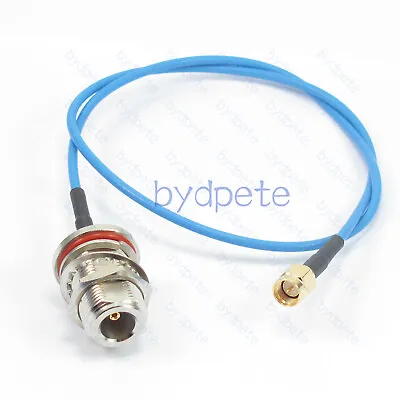 SMA Male To N Female Bulkhead SS405 Flexible Coaxial Cable Low Loss RF 50ohm Lot • $8.55