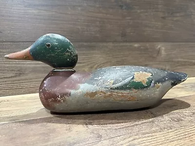 Antique Vintage Wood Duck Decoy **MASON** Mallard Drake --- Standard • $229