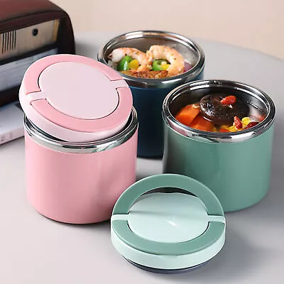 $18.95 • Buy 630ml Soup Thermos Food Jar Insulated Lunch Container Bento Box Cold Hot Food