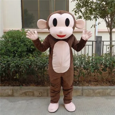 Monkey Mascot Costume Suit Cosplay Party Fancy Dress Advertising Halloween Adult • £139.51