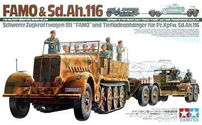 Tamiya 35246 1/35 Model Kit WWII German Sd.Kfz.9 Famo & Ah.116 Tank Transporter • $97