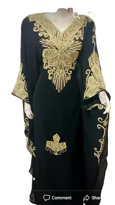 Buy Moroccan Dubai Abaya Jalabiya Fancy Islamic Takchita Thobe For Women Dress • $74.99