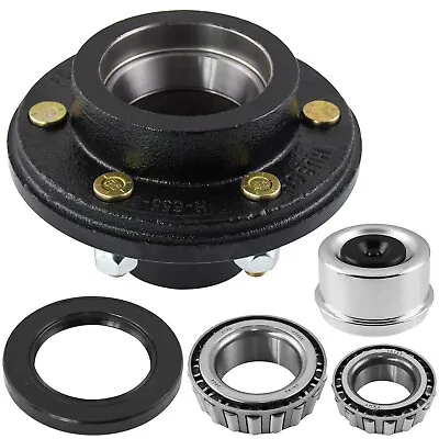 Trailer Hub Convert Mobile Home With Bearings 6000# 6 Lug 6x5.5 Idler Axle A1N • $51.51