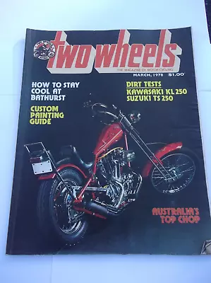 Two Wheels March 1978 Suzuki Ts250b Kawasaki Kl250 Kawasaki Z750 Laverda • $7