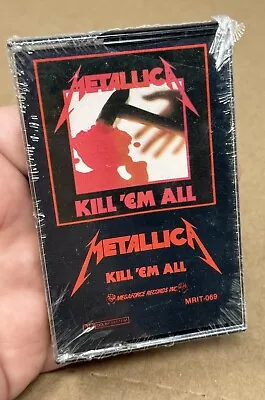 METALLICA KILL 'EM ALL Cassette Tape MRIT 069 Black Print Rare SEALED New Promo • $199.99