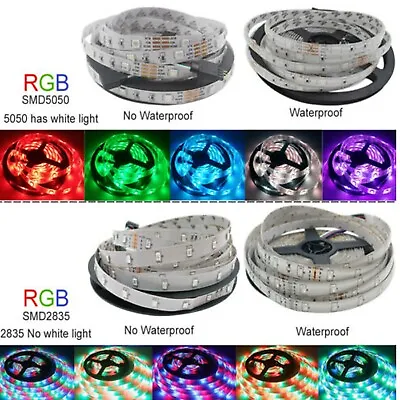 Wholesale LED Strip Lights 3528 5050 5M/10M/15M/20M RGB SMD 12V Roll Waterproof • $36.99