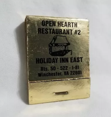 Vintage Open Hearth Restaurant Matchbook Winchester Virginia Advertising Full • $12.99