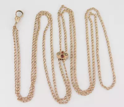 Vintage / Antique Victorian Gold Filled Watch Chain 45  Long • $49.99