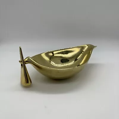 Carl Aubock Brass Ashtray With Snuffer Austria Modernist 1950s MCM • $450