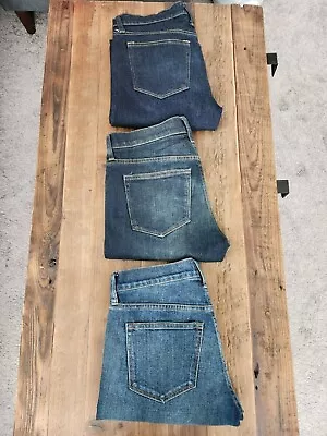 J Crew Men's 250 Jeans Lot Of 3 30x30 • $50