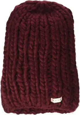 NEFF Women's Maroon Cara Textured Beanie With Oversized Yarn New • £7.71