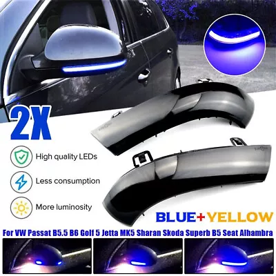 LED Dynamic Mirror Turn Signal Light Indicator For VW MK5 RABBIT GTI JETTA B6 ， • $22.99