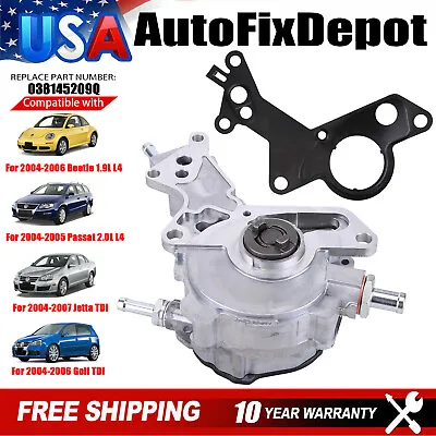 Vacuum Pump For VW Beetle Golf Passat Jetta TDI 2.0L 1.9L 2004 2005 2006 2007 • $128.88