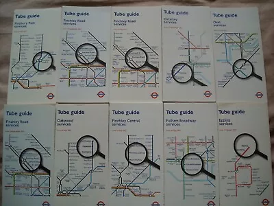 London Underground Tube Guides Tube Maps List 2 • £11