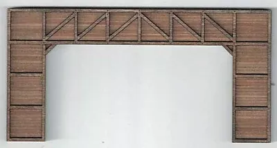 GCLaser 9120 N Scale Triple-Track Timber Tunnel Portal - Laser-Cut Wood Kit • $12.99