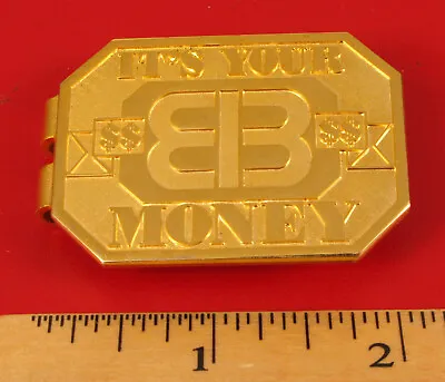 Gold Tone Money Clip Heavy And Thick It's Your Money Nice !! • $45