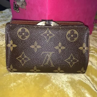 Louis Vuitton Monogram Porte Monnaie Viennois Bifold Wallet - Brown Vintage • $60