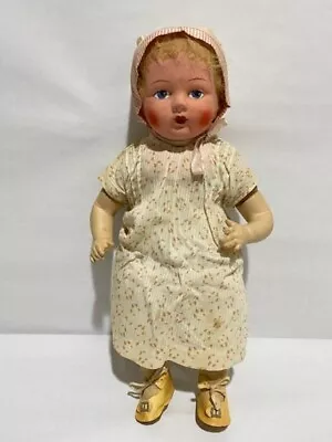 18  Antique Vintage Composite Doll With Paper Mache Face • $41.99