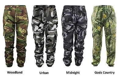 Mens Army Military Trousers Hunting Shoot Camouflage Camo Joggers Jogging Bottom • £15.95