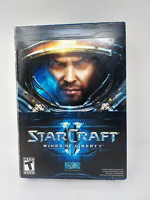 Starcraft 2 Wings Of Liberty (PC Mac 2010) Used But Complete Note Pad Etc • $9.95