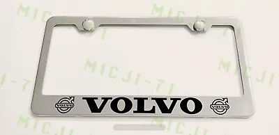 Volvo With Logos Stainless Steel License Plate Frame Holder Rust Free • $12.99